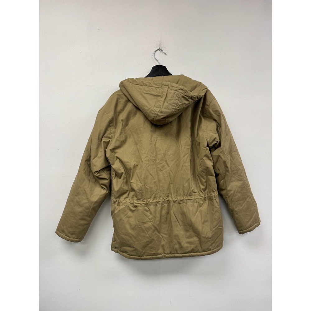 Vampire 1950 Jacket Mens 40 Beige Hooded Canvas Ski Outdoor Anorak Made Italy - Picture 3 of 6